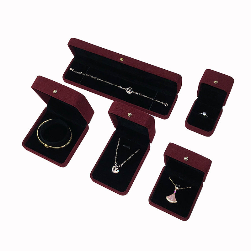 COFFRET À BIJOUX EN FLANELLE COFFRET CADEAU (SANS LOGO)