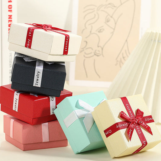 Coffret à bijoux Bowknot, coffret cadeau (sans logo)