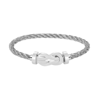 [Joyas Regalia] PULSERA DE PLATA CON HEBILLA GRANDE DE 8 FIGURAS SIN DIAMANTES