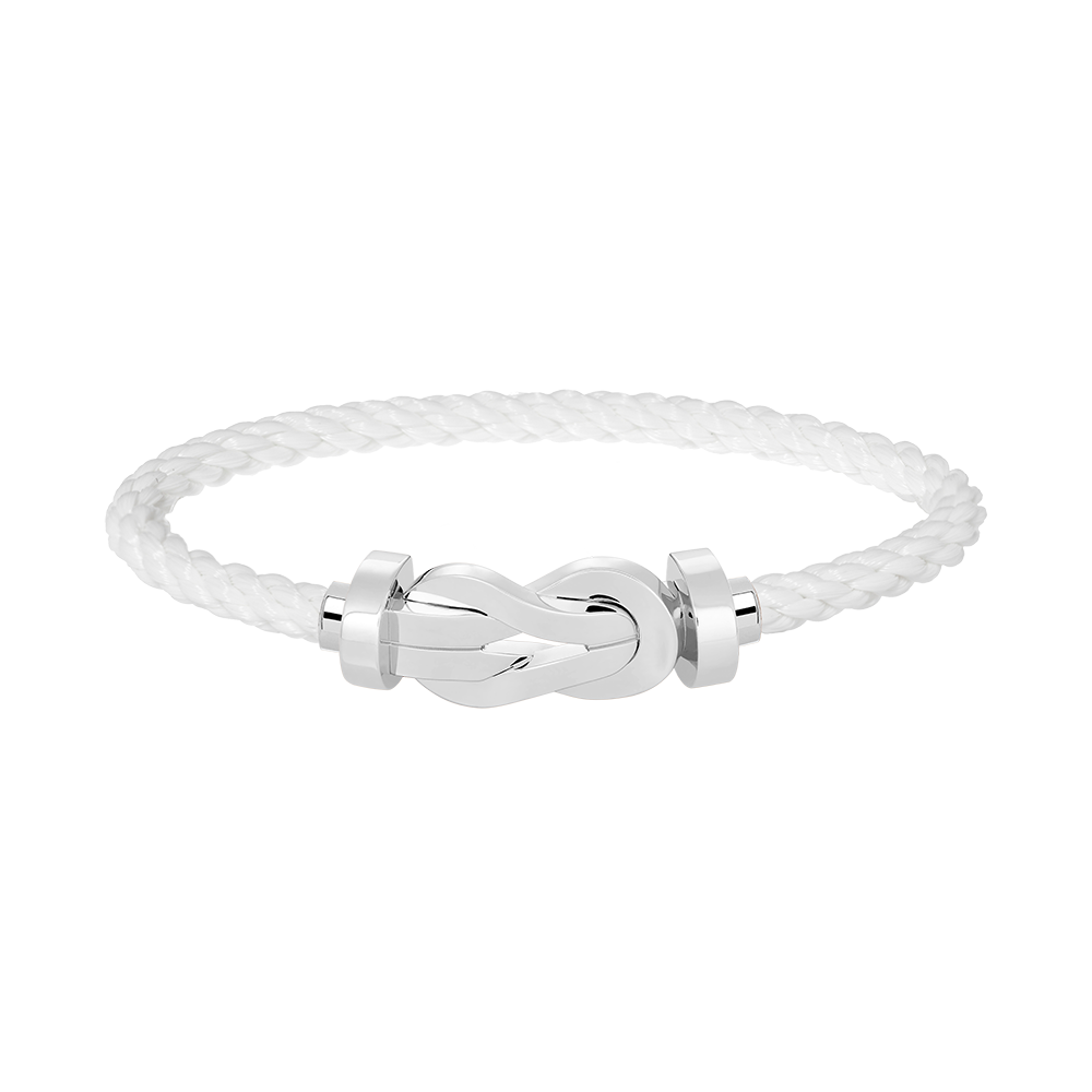 [Joyas Regalia] PULSERA DE PLATA CON HEBILLA GRANDE DE 8 FIGURAS SIN DIAMANTES