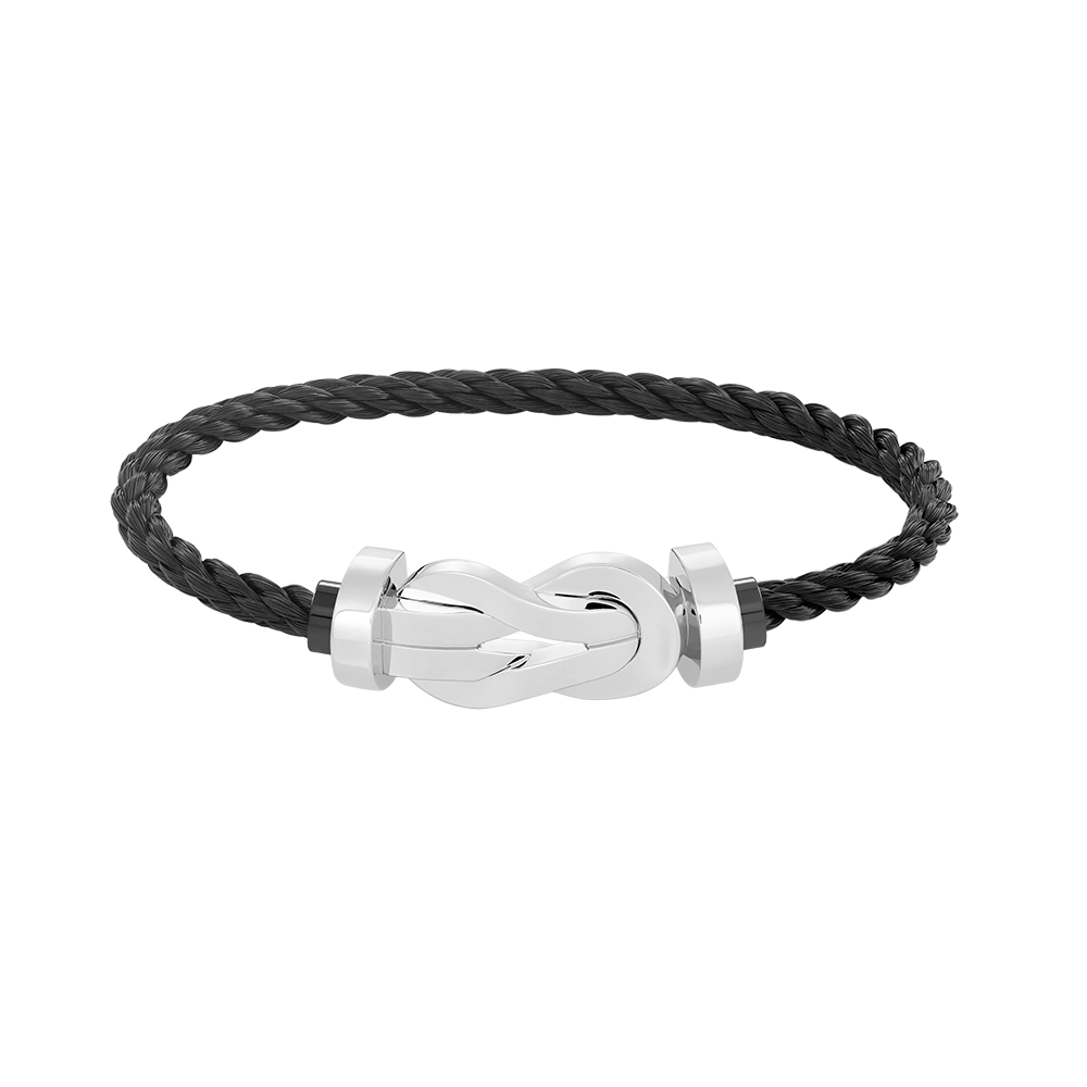[Joyas Regalia] PULSERA DE PLATA CON HEBILLA GRANDE DE 8 FIGURAS SIN DIAMANTES