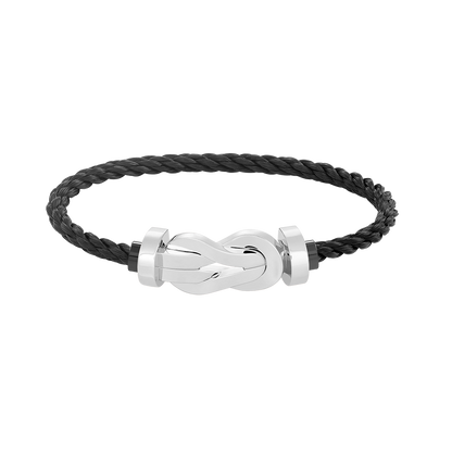 [Joyas Regalia] PULSERA DE PLATA CON HEBILLA GRANDE DE 8 FIGURAS SIN DIAMANTES