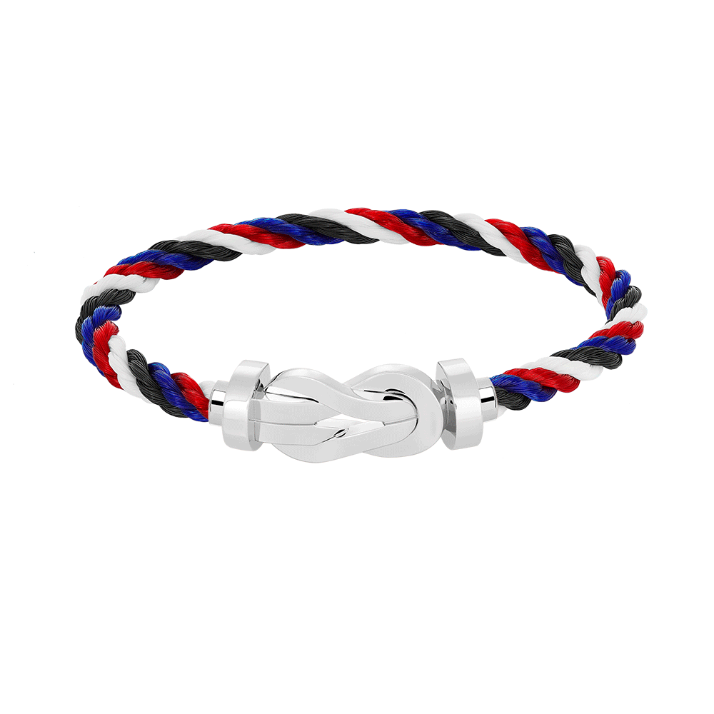 [Joyas Regalia] PULSERA DE PLATA CON HEBILLA GRANDE DE 8 FIGURAS SIN DIAMANTES