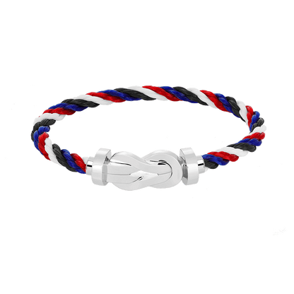 [Joyas Regalia] PULSERA DE PLATA CON HEBILLA GRANDE DE 8 FIGURAS SIN DIAMANTES