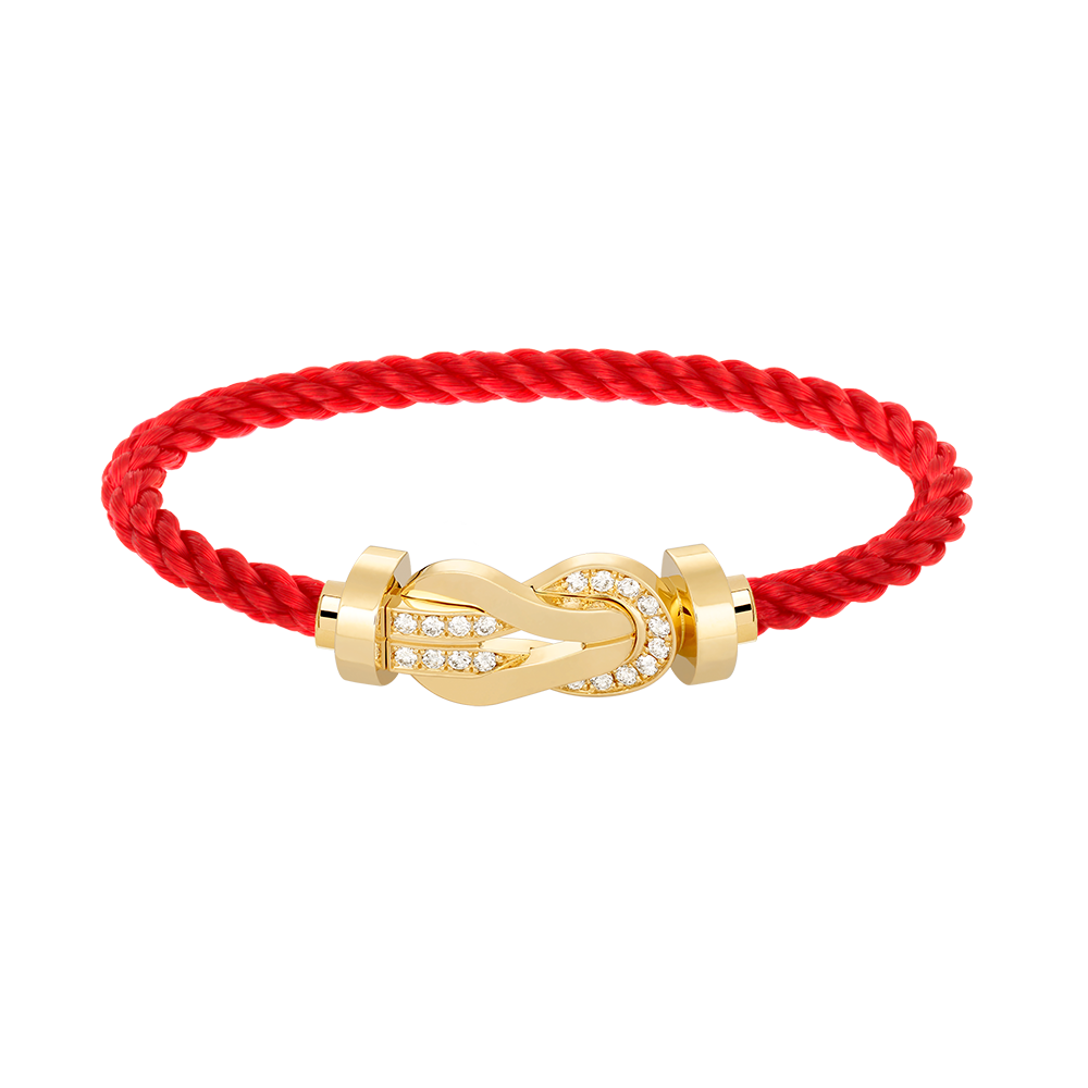 [Joyas Regalia] PULSERA GRANDE DE OCHO FIGURAS CON HEBILLA DE MEDIO DIAMANTES EN ORO