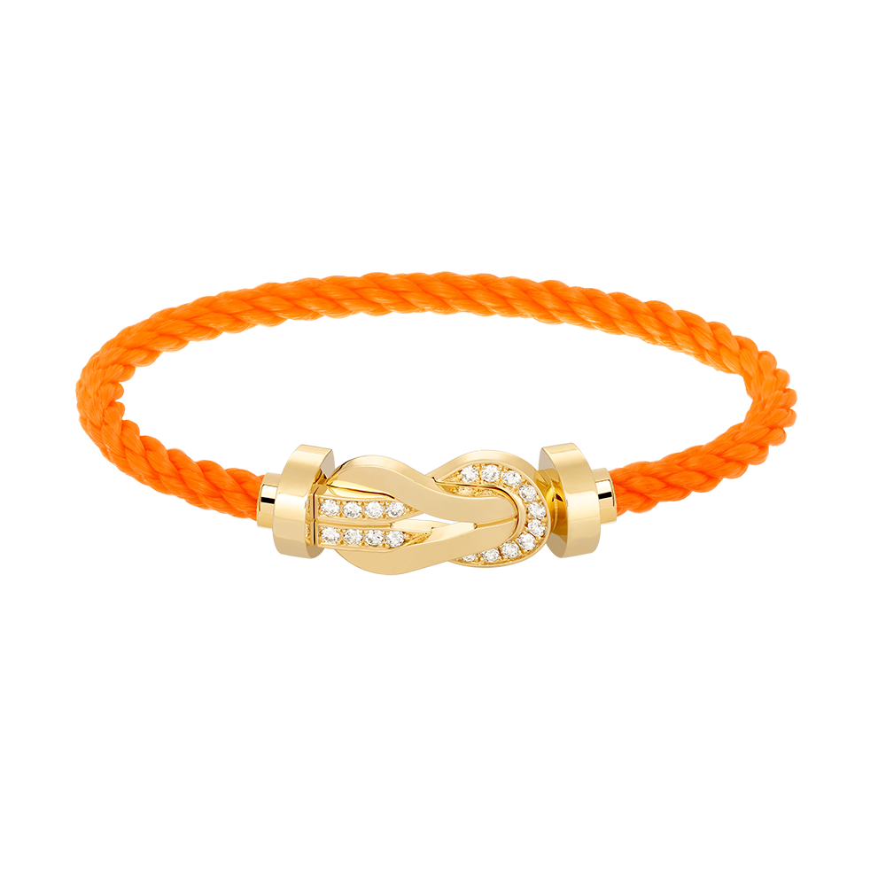 [Joyas Regalia] PULSERA GRANDE DE OCHO FIGURAS CON HEBILLA DE MEDIO DIAMANTES EN ORO