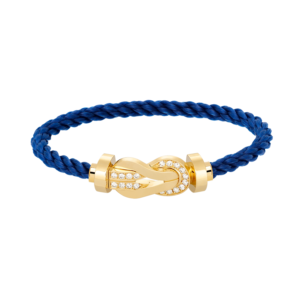 [Joyas Regalia] PULSERA GRANDE DE OCHO FIGURAS CON HEBILLA DE MEDIO DIAMANTES EN ORO