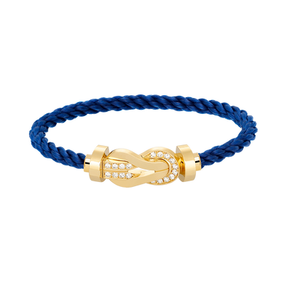 [Joyas Regalia] PULSERA GRANDE DE OCHO FIGURAS CON HEBILLA DE MEDIO DIAMANTES EN ORO