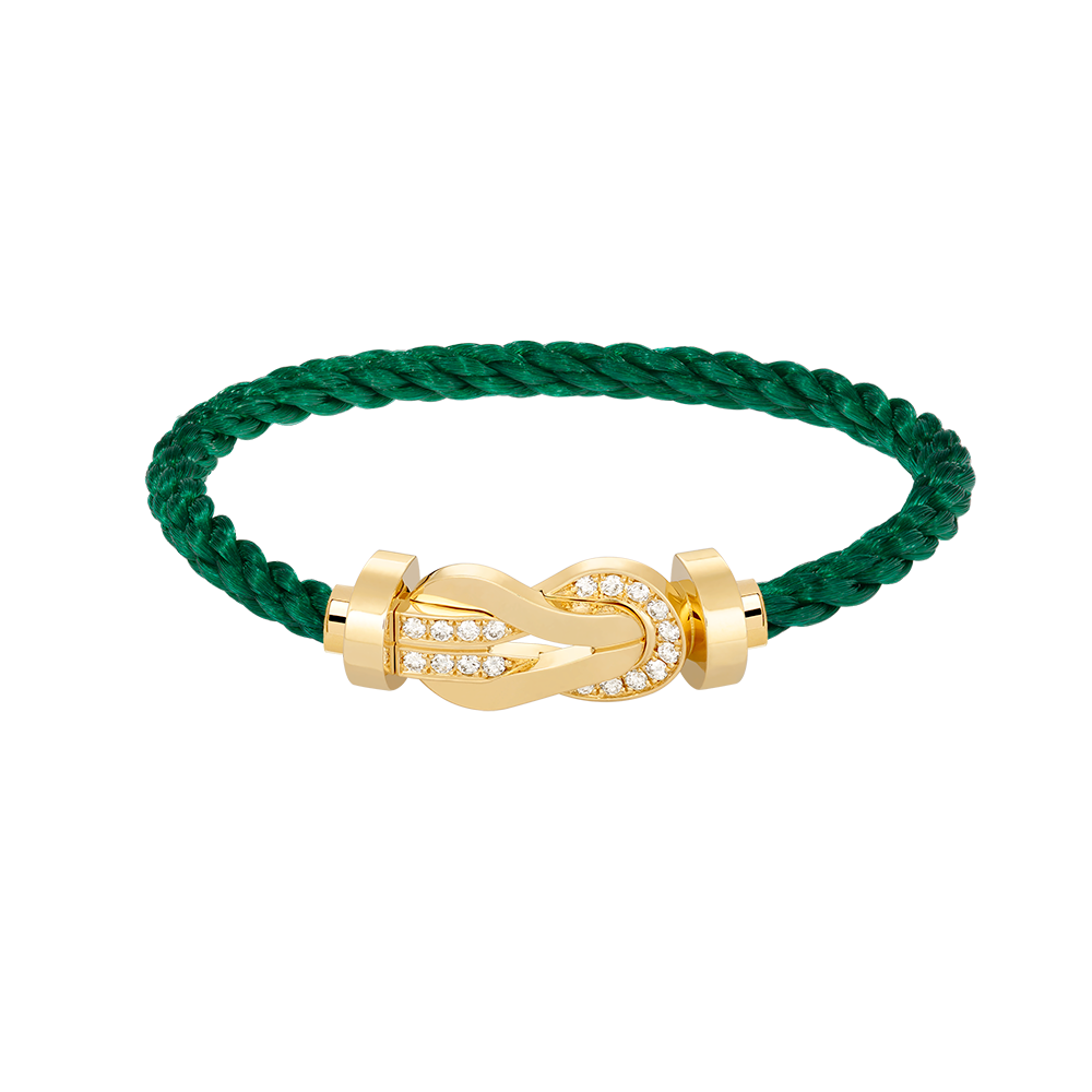 [Joyas Regalia] PULSERA GRANDE DE OCHO FIGURAS CON HEBILLA DE MEDIO DIAMANTES EN ORO