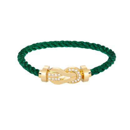[Joyas Regalia] PULSERA GRANDE DE OCHO FIGURAS CON HEBILLA DE MEDIO DIAMANTES EN ORO