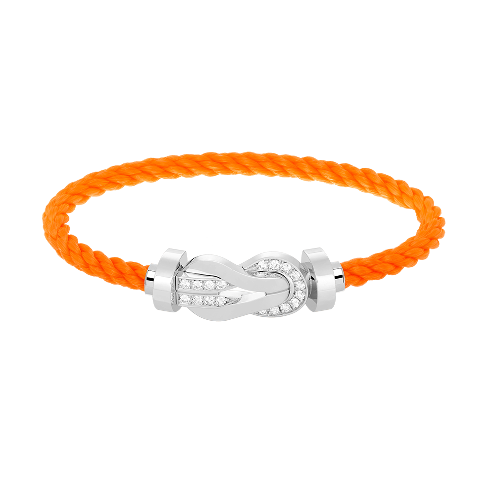 [Joyas Regalia] PULSERA GRANDE DE PLATA CON HEBILLA DE 8 FIGURAS Y MEDIO DIAMANTES
