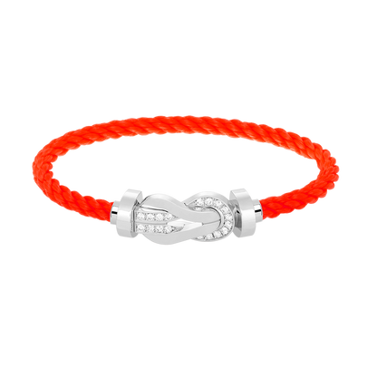 [Joyas Regalia] PULSERA GRANDE DE PLATA CON HEBILLA DE 8 FIGURAS Y MEDIO DIAMANTES