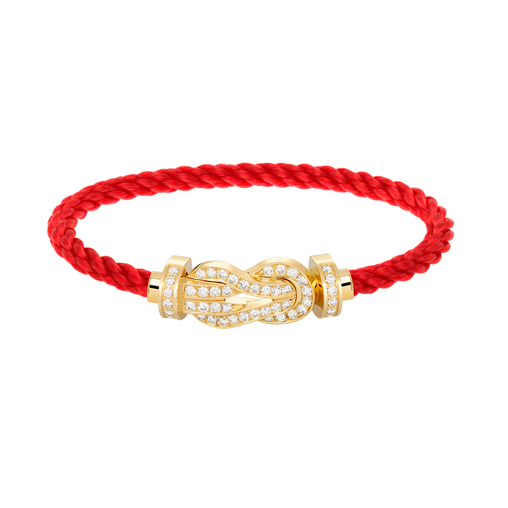 [Regalia jewelry]CHANCE LARGE 8 FIGURE BUCKLE FULLDIAMOND BRACELET GOLD