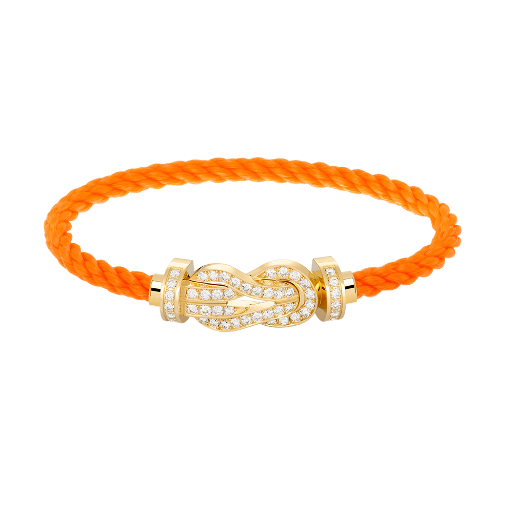 [Regalia jewelry]CHANCE LARGE 8 FIGURE BUCKLE FULLDIAMOND BRACELET GOLD