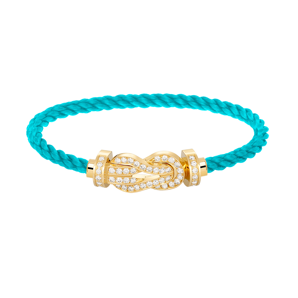 [Regalia jewelry]CHANCE LARGE 8 FIGURE BUCKLE FULLDIAMOND BRACELET GOLD