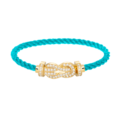 [Regalia jewelry]CHANCE LARGE 8 FIGURE BUCKLE FULLDIAMOND BRACELET GOLD