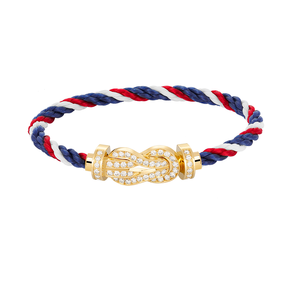[Regalia jewelry]CHANCE LARGE 8 FIGURE BUCKLE FULLDIAMOND BRACELET GOLD