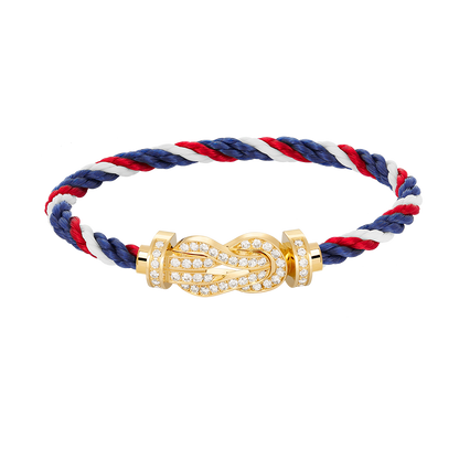 [Regalia jewelry]CHANCE LARGE 8 FIGURE BUCKLE FULLDIAMOND BRACELET GOLD