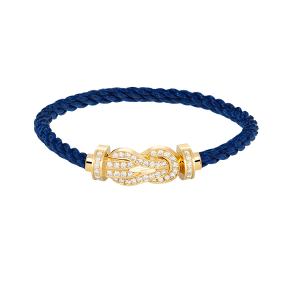 [Regalia jewelry]CHANCE LARGE 8 FIGURE BUCKLE FULLDIAMOND BRACELET GOLD