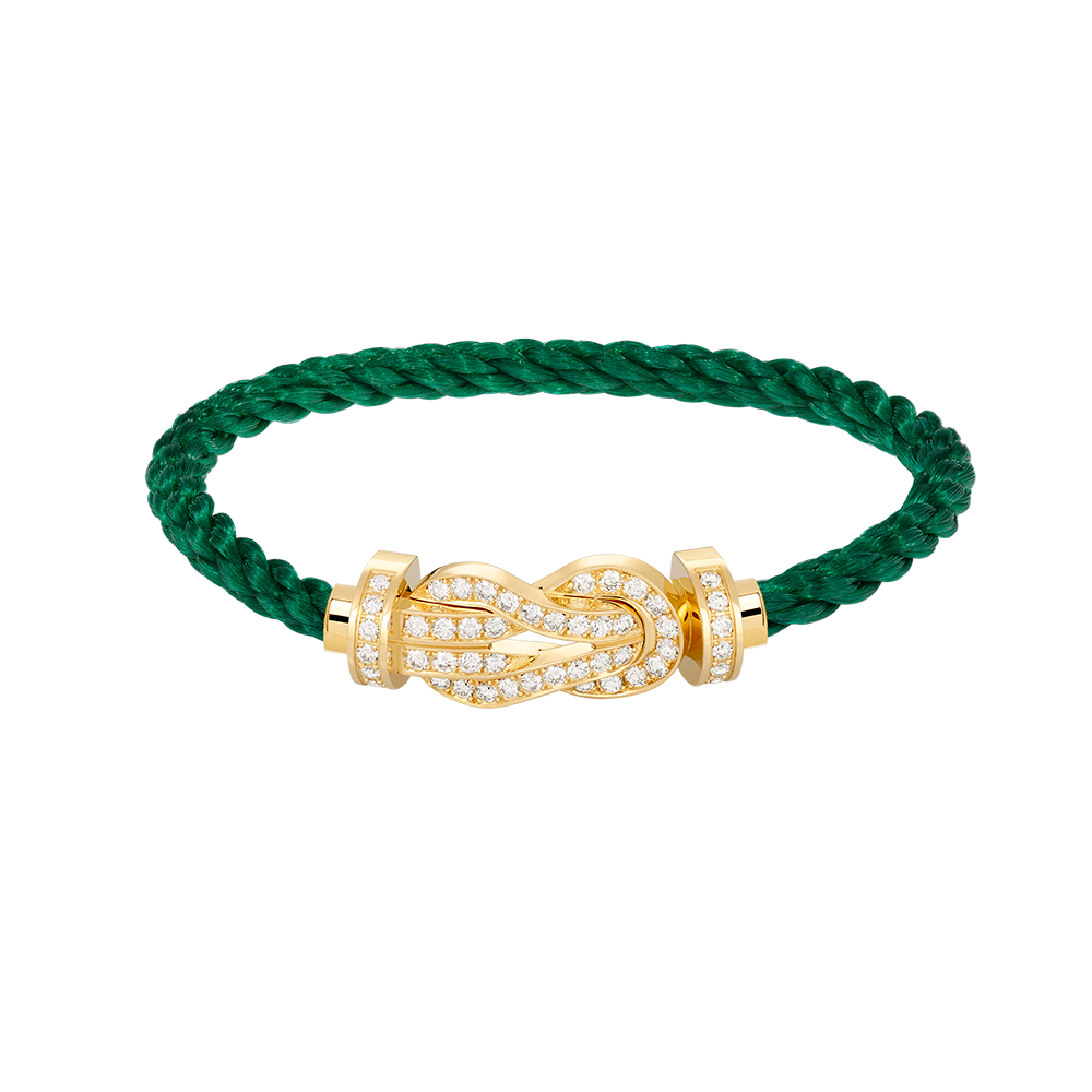 [Regalia jewelry]CHANCE LARGE 8 FIGURE BUCKLE FULLDIAMOND BRACELET GOLD