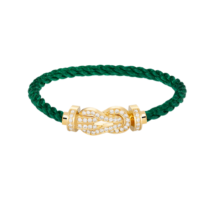 [Regalia jewelry]CHANCE LARGE 8 FIGURE BUCKLE FULLDIAMOND BRACELET GOLD