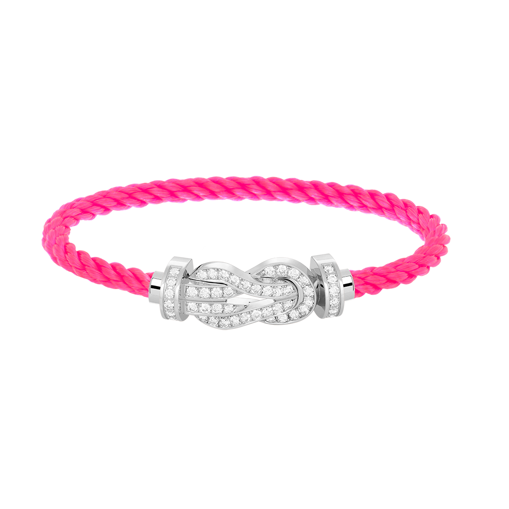 [Joyas Regalia] PULSERA DE PLATA CON HEBILLA GRANDE DE 8 FIGURAS Y DIAMANTES COMPLETOS