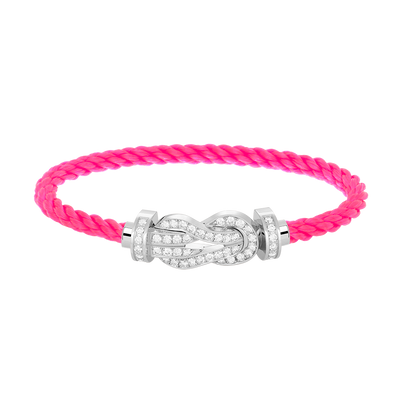 [Joyas Regalia] PULSERA DE PLATA CON HEBILLA GRANDE DE 8 FIGURAS Y DIAMANTES COMPLETOS
