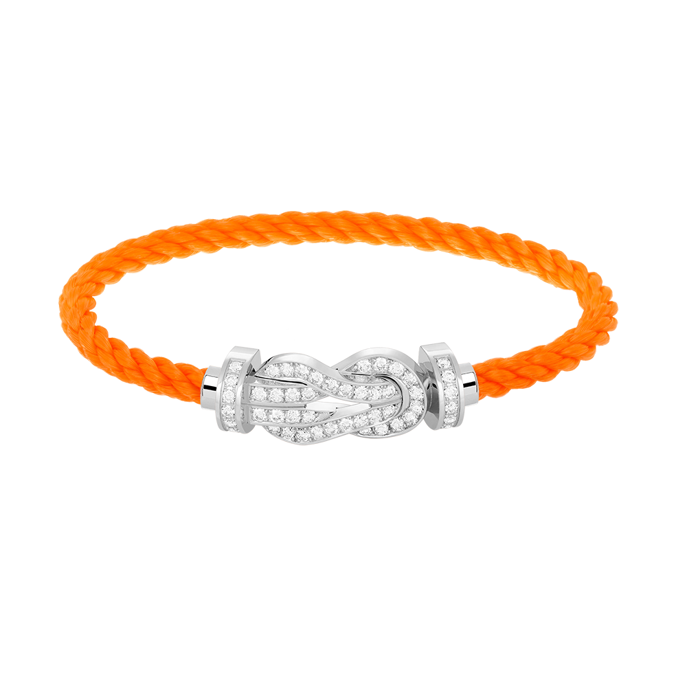 [Joyas Regalia] PULSERA DE PLATA CON HEBILLA GRANDE DE 8 FIGURAS Y DIAMANTES COMPLETOS