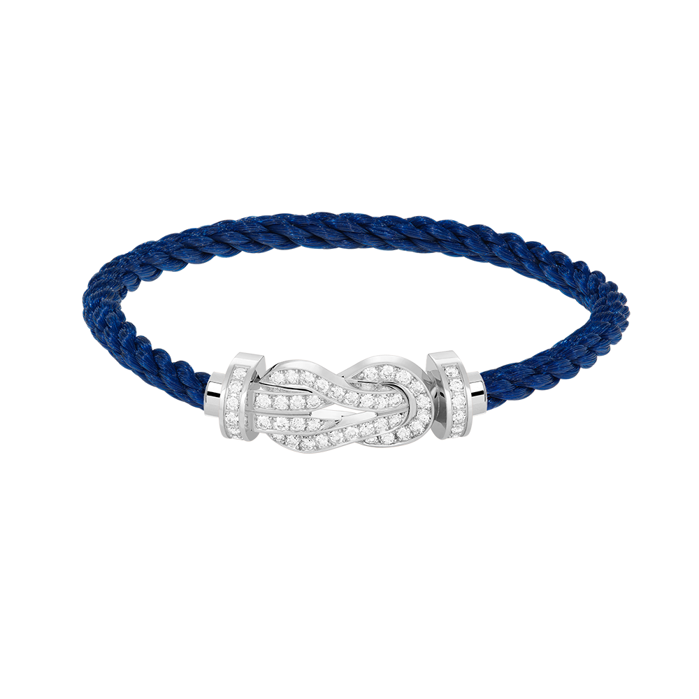 [Joyas Regalia] PULSERA DE PLATA CON HEBILLA GRANDE DE 8 FIGURAS Y DIAMANTES COMPLETOS