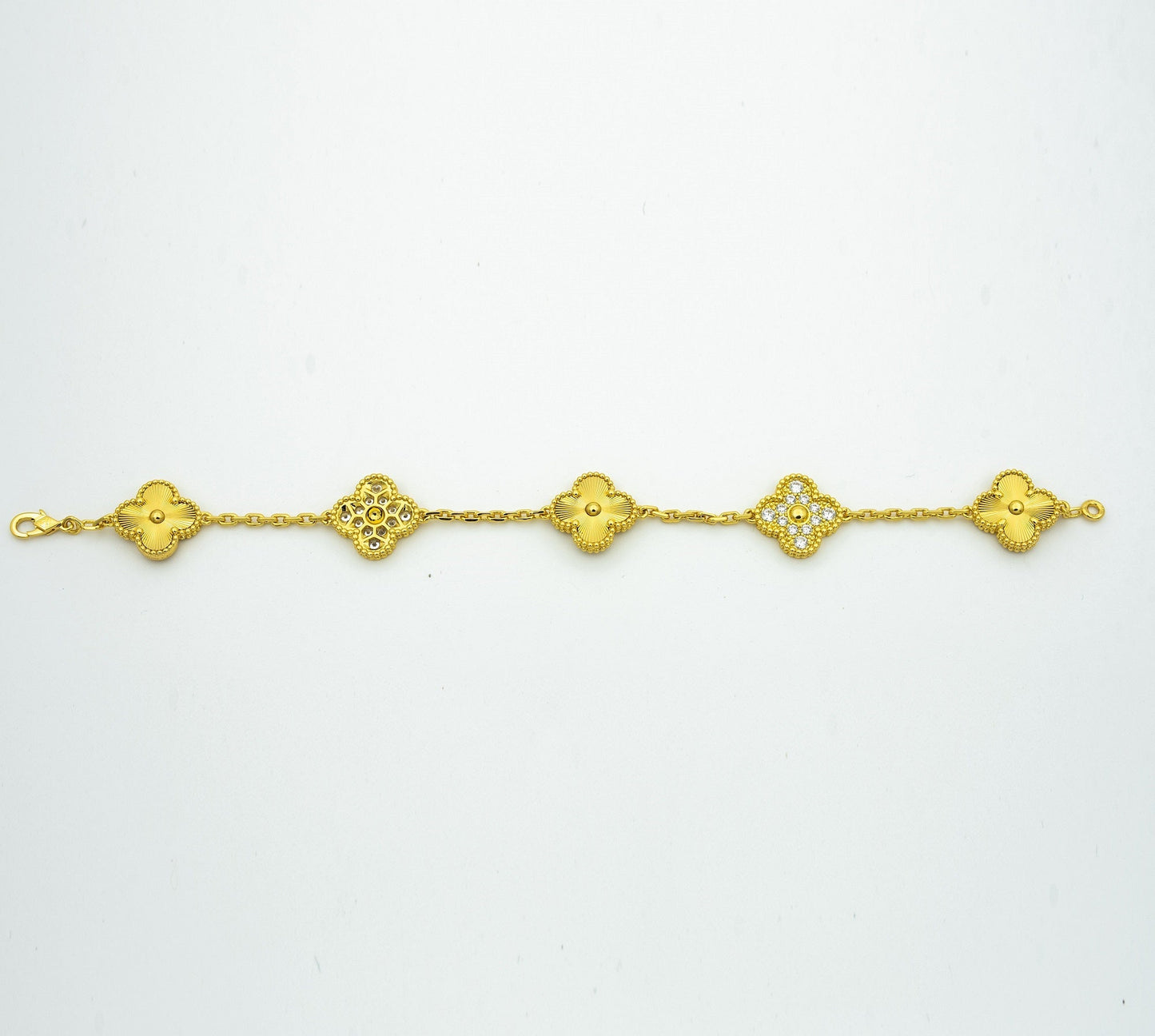 [Joyas Regalia]PULSE TRÉBOL 5 MOTIVOS ORO DIAMANTE 