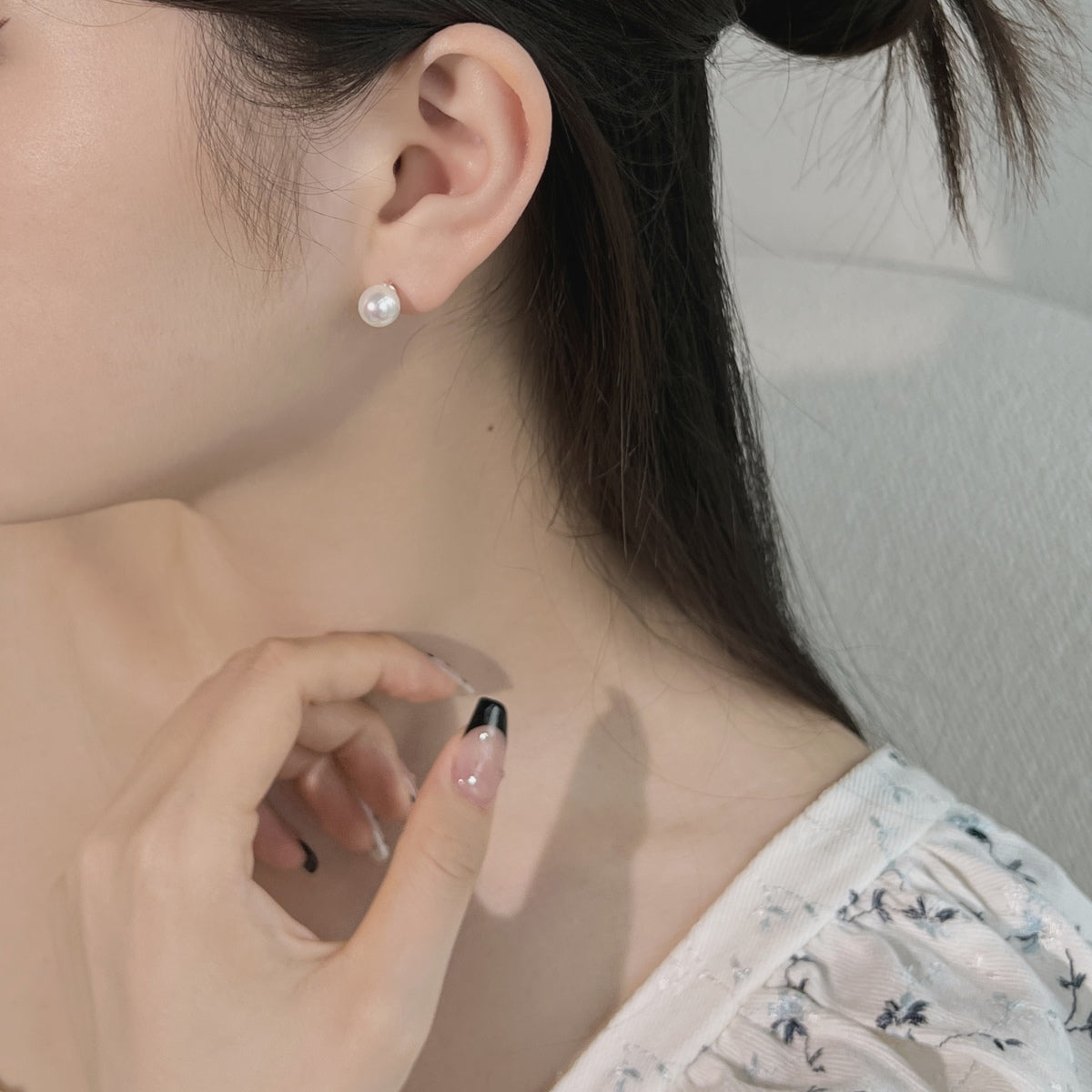 [Regalia jewelry]Delicate Pearl Earrings