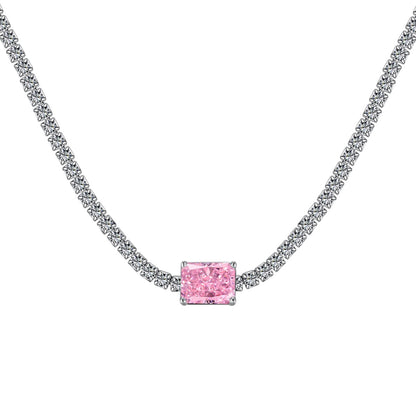 [Regalia jewelry]2.0 carat Ornate Emerald Cut Necklace