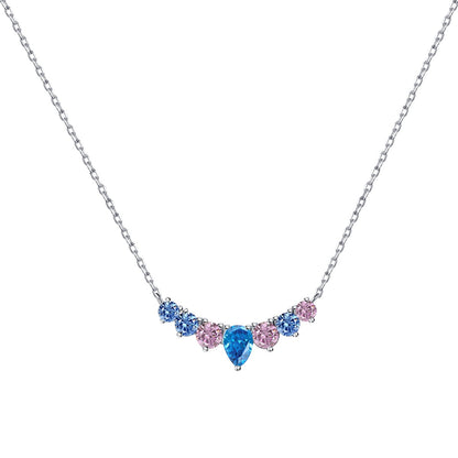 [Joyas Regalia] Delicado collar de corazón colorido