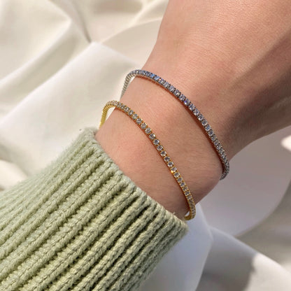 [Bijoux Regalia] Bracelet tennis taille princesse brillant et radieux