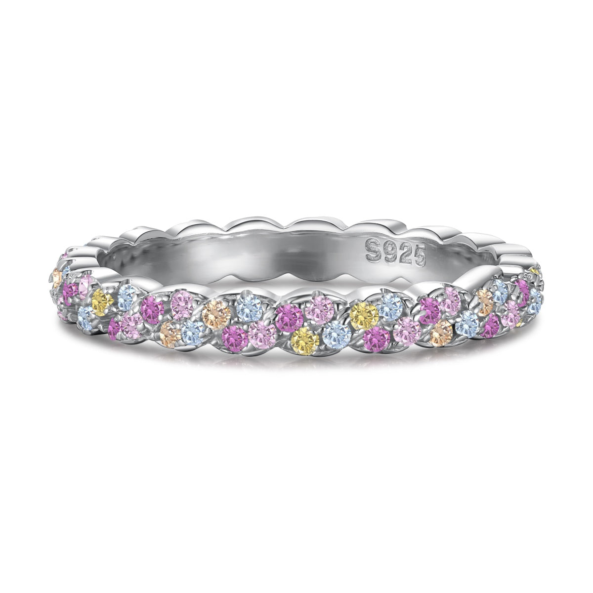 [Regalia jewelry]Dainty Ebullient Round Cut Daily Ring