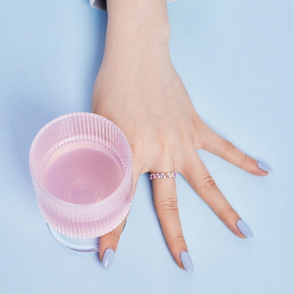 [Joyas Regalia] Anillo diario delicado con corte esmeralda vibrante