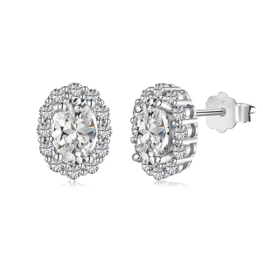[Regalia jewelry]Delicate Unique Oval Cut Daily Earrings