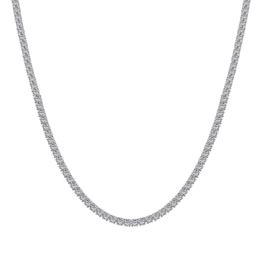 [Bijoux Regalia] Collier tennis délicat de forme ronde