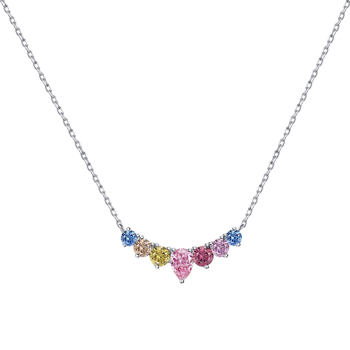 [Joyas Regalia] Delicado collar de corazón colorido