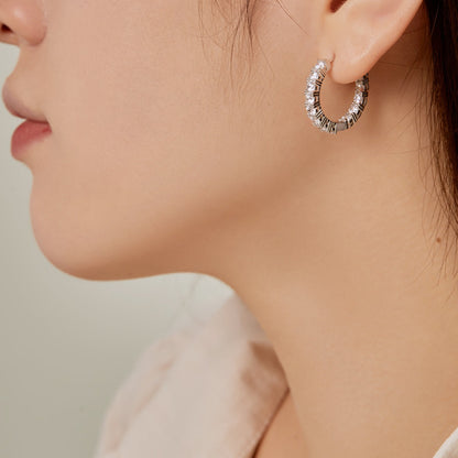 [Regalia jewelry]Unique Round Cut Daily Earrings