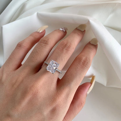 [Joyas Regalia] Anillo de compromiso de lujo de 4,0 quilates