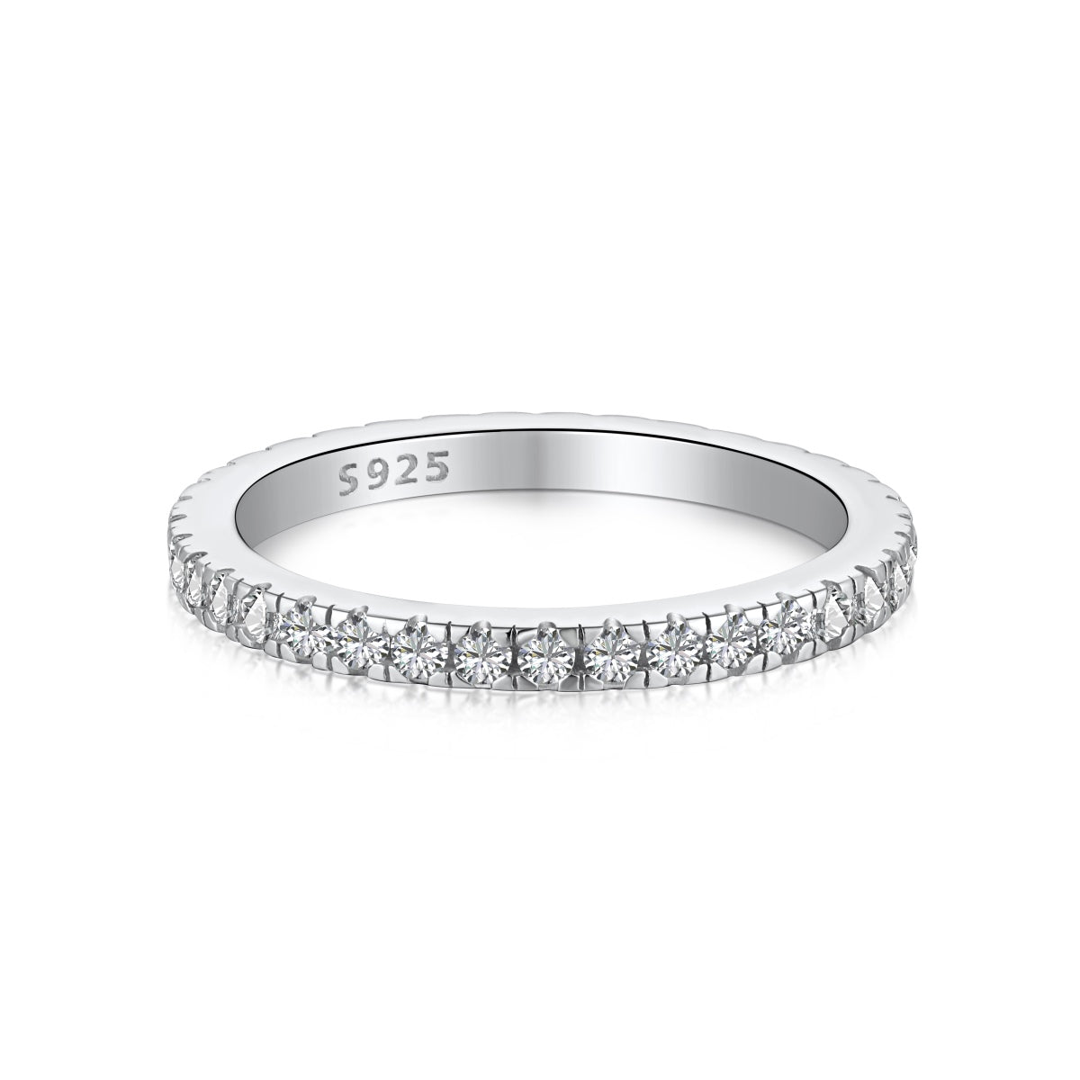 [Joyas Regalia] Anillo diario delicado y brillante de corte redondo