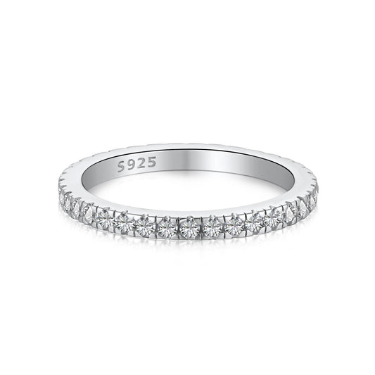 [Joyas Regalia] Anillo diario delicado y brillante de corte redondo
