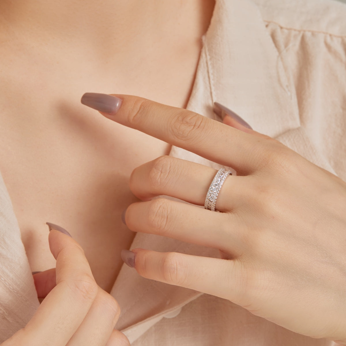[Joyas Regalia] Anillo diario delicado y colorido con corte redondo