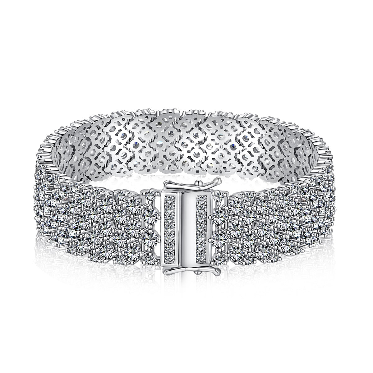 [Bijoux Regalia] Bracelet de fête élégant et orné de coupe ronde