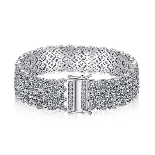 [Bijoux Regalia] Bracelet de fête élégant et orné de coupe ronde