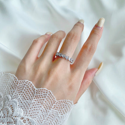 [Joyería Regalia] Anillo de enamorados con corte de corazón, radiante y romántico, de 0,25 quilates