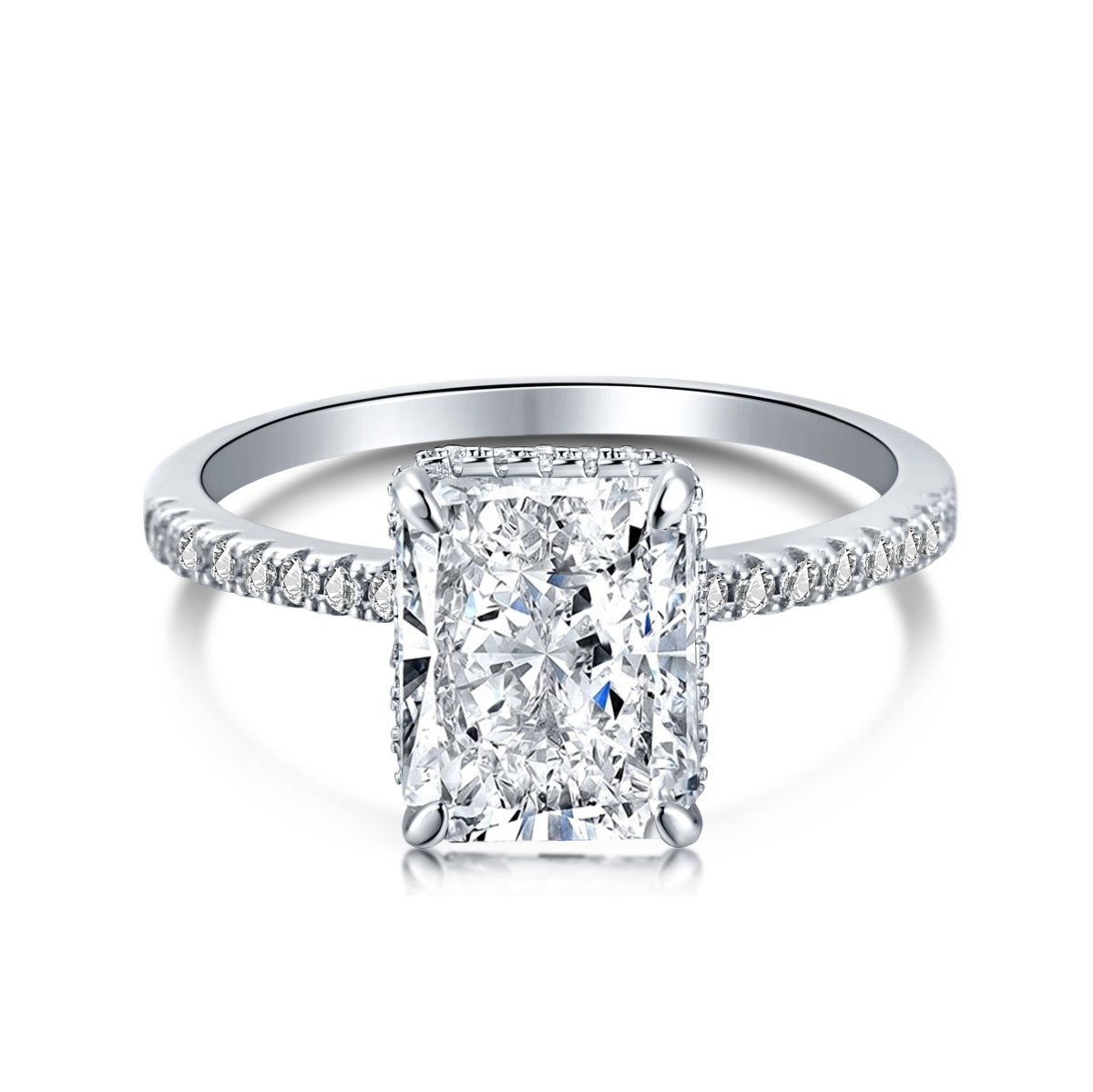 [Joyas Regalia] Anillo de compromiso de lujo de 4,0 quilates