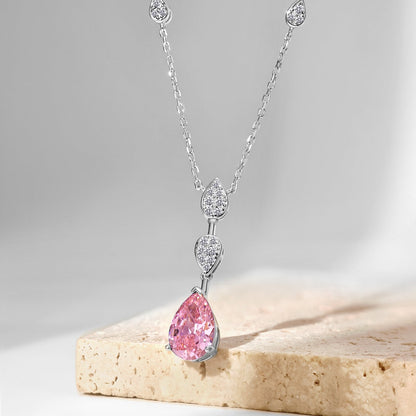 [Regalia jewelry]Dazzling Pear Cut Necklace