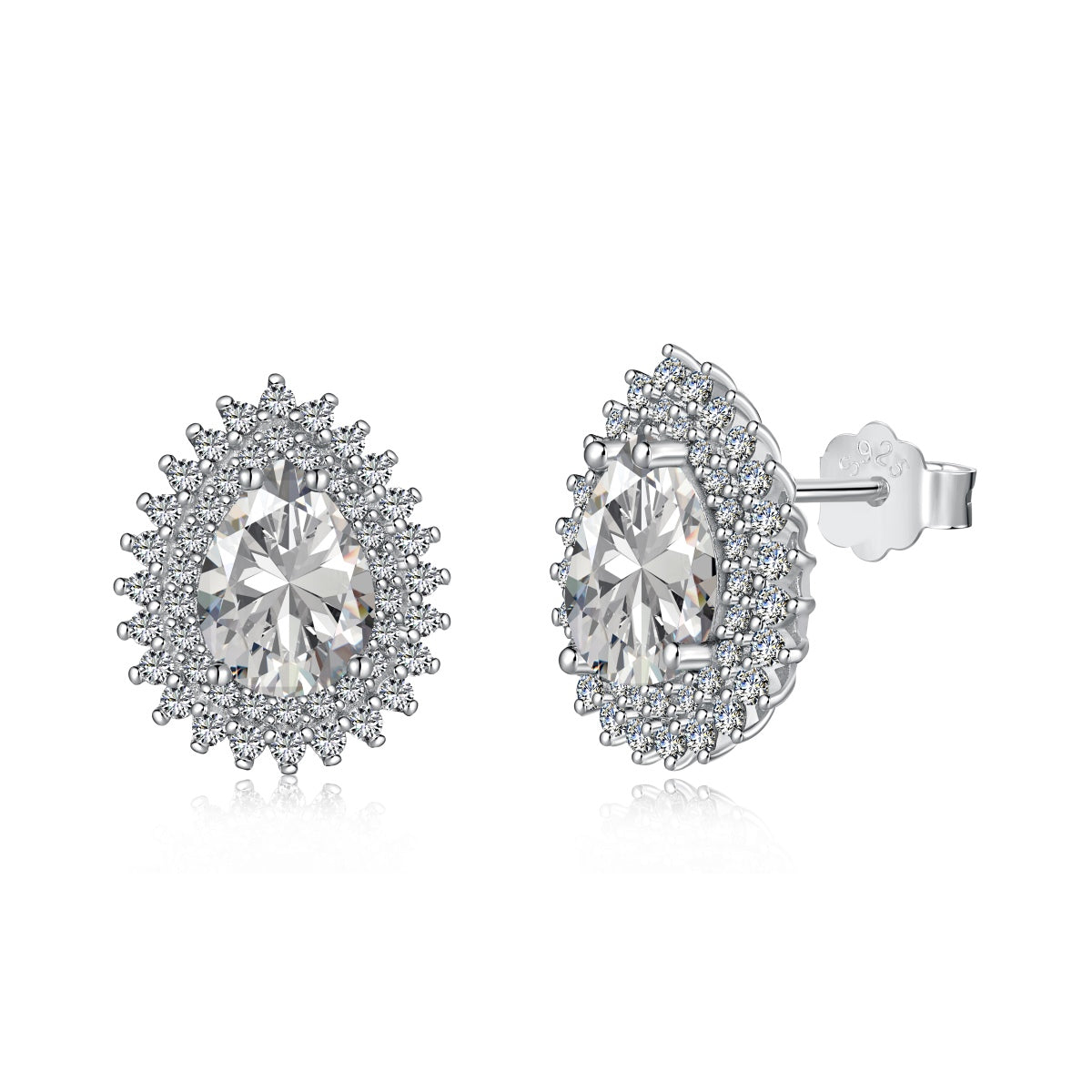 [Regalia jewelry]Delicate Gorgeous Pear Cut Daily Earrings